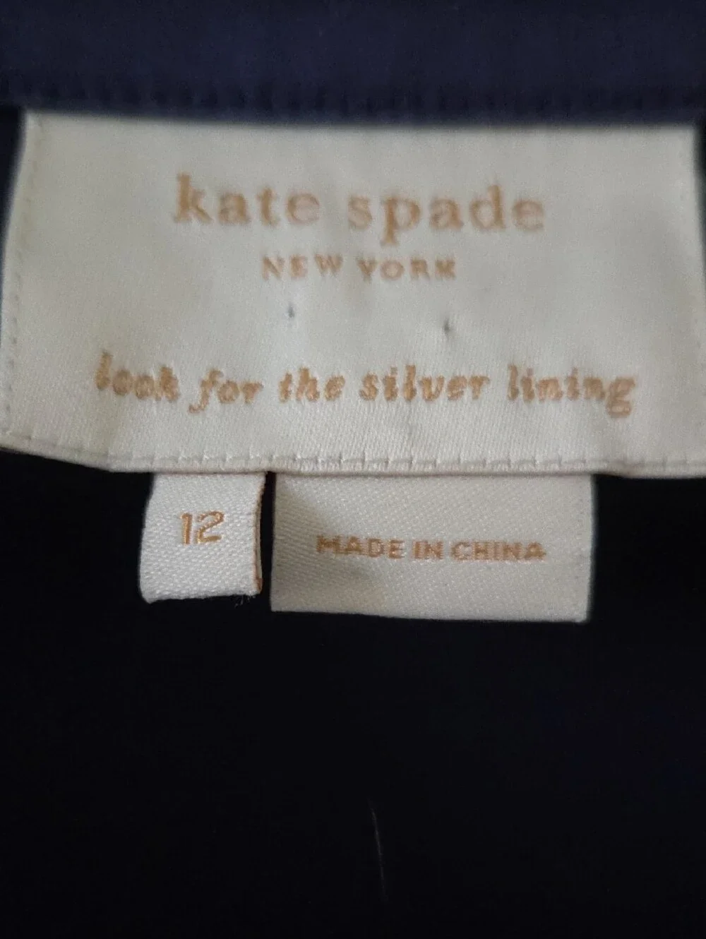 Kate spade Rich Navy with Gold Buttons Front Pleated Dress, Incredible Detail